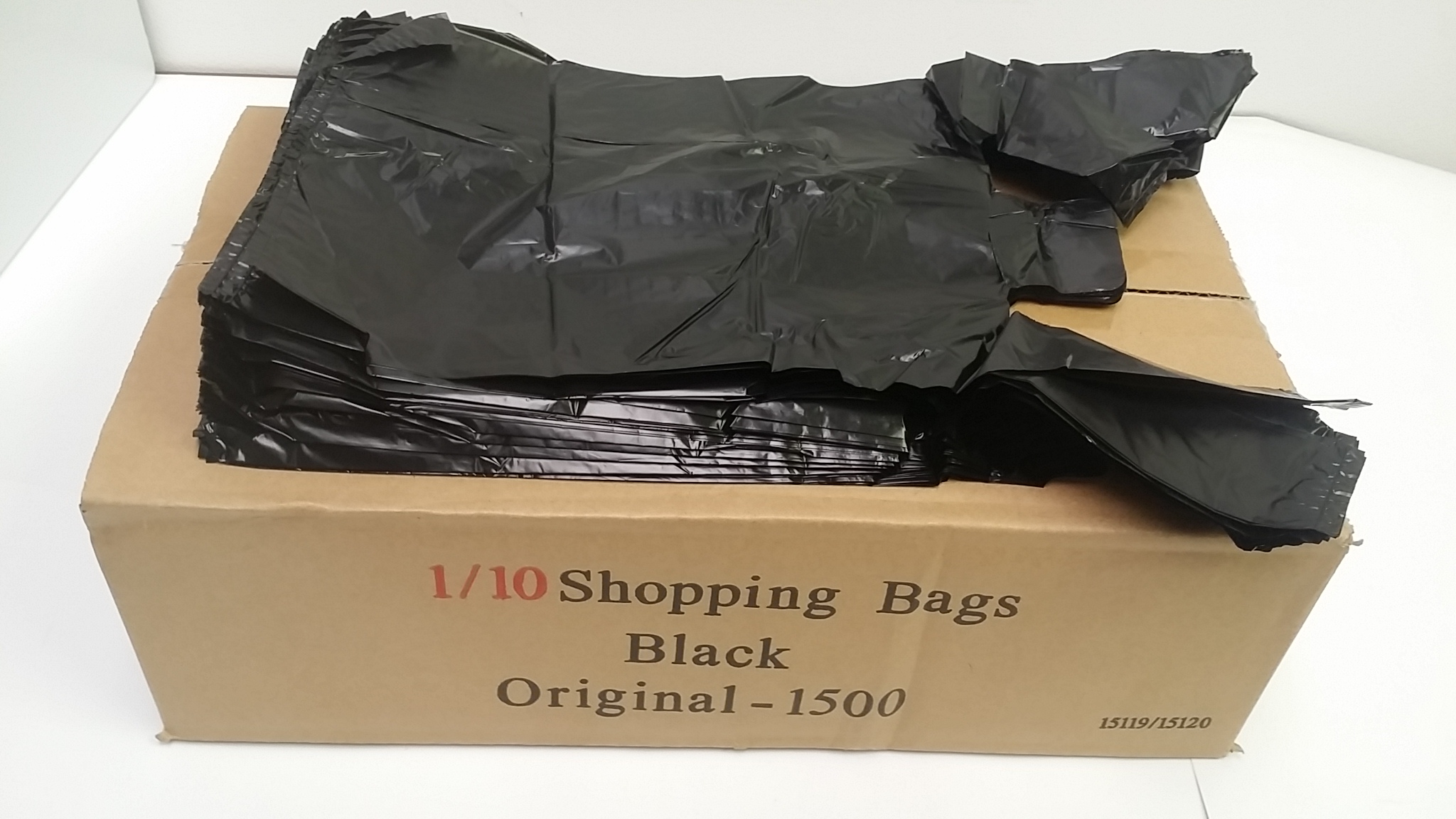 1/10 SMALL BLACK PLASTIC BAG 13 MIC 8 in x 5 in x 16 in 800pcs/cs W'T:4.7LB