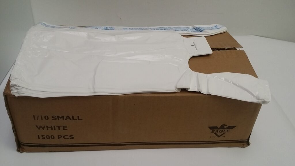 27 JUMBO WHITE PLASTIC BAG EAGLE 500PCS/CS W’T13LB GL International