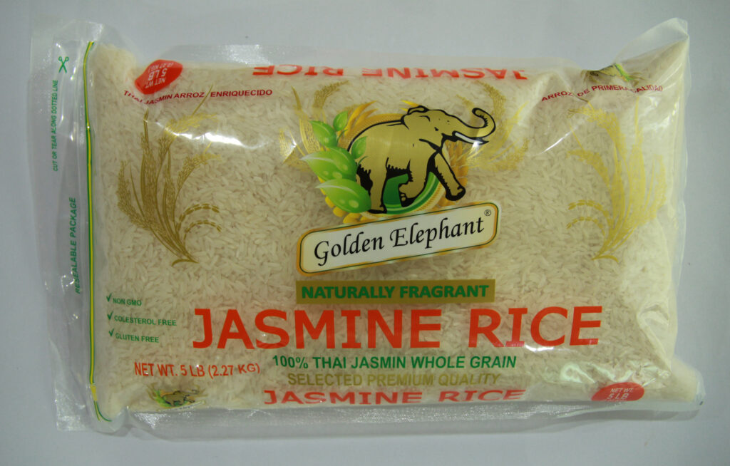 GOLDEN ELEPHANT JASMIN RICE 10LBX5BAG/CS WT50LB GL International